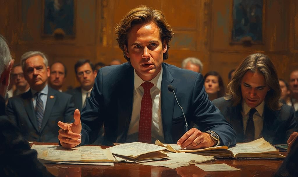 PELOSI Act Advances as Senate Committee Approves 4 josh hawley pelosi act oil painting