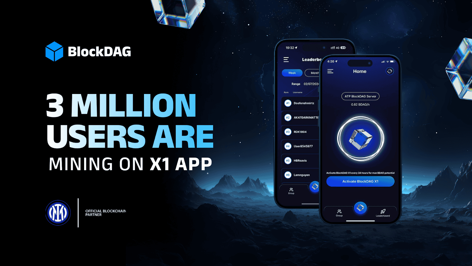 Mine 20 BDAG Daily Free With BlockDAG X1, $387M Raised