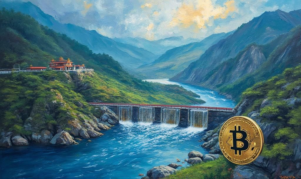 bhutan hydropower bitcoin art