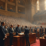 crypto debate oil painting