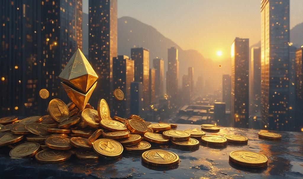ethereum evolution oil painting