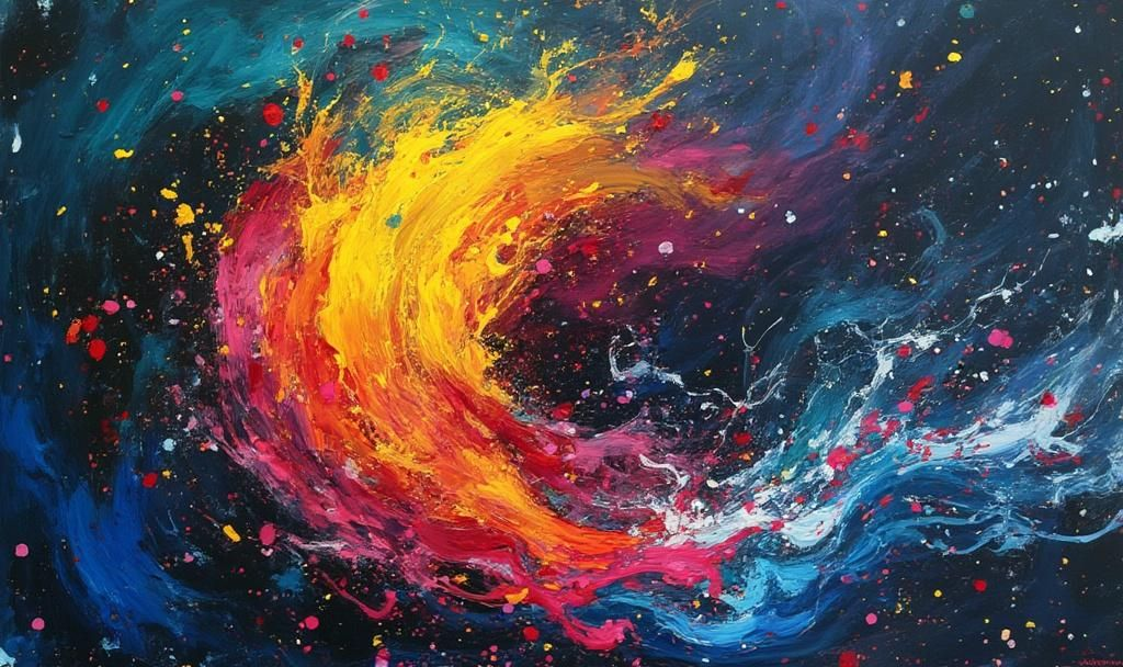 ethereum market swirl painting