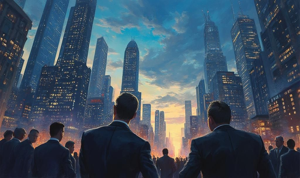 financial district dusk talks