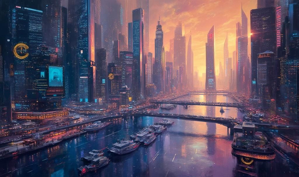 USDC Launches on XRP Ledger, Boosting Liquidity 4 futuristic cityscape xrp usdc