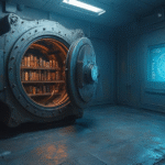 futuristic nft vault painting