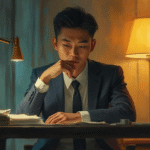 justin sun contemplative urban oil