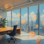 metaplanet office bitcoin art