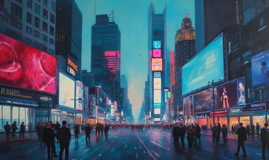 Google Requires Licenses for Crypto Apps on Play Store 4 neon urban dusk oil painting