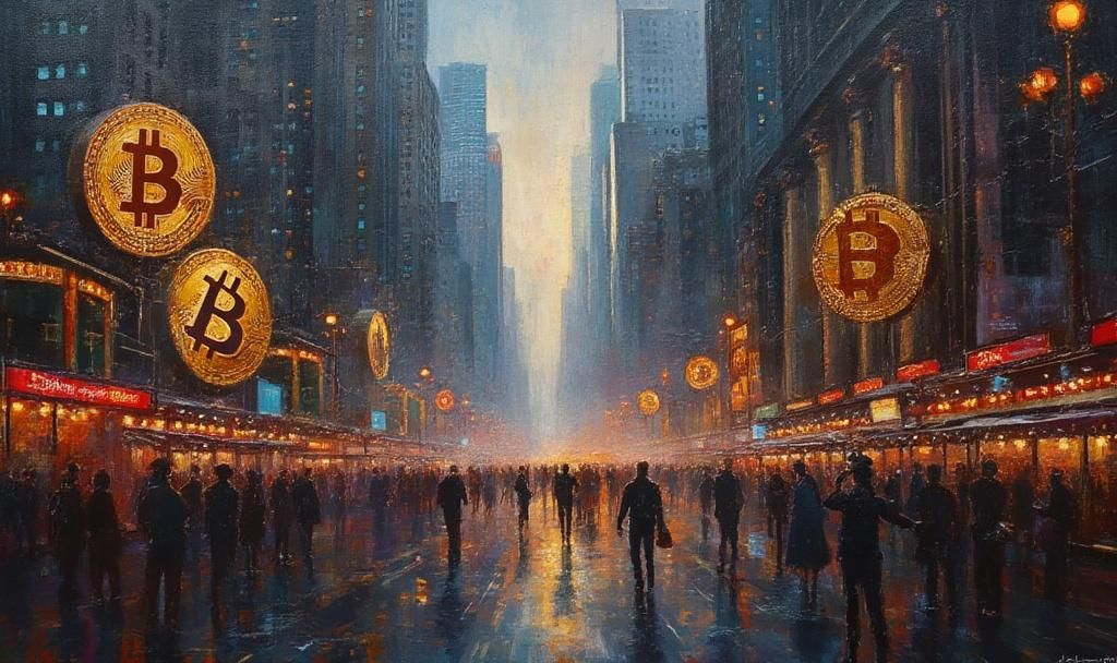 Trump's WLFI Acquires $10M in Bitcoin 4 oil painting crypto district