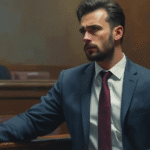 romanian man courtroom oil painting