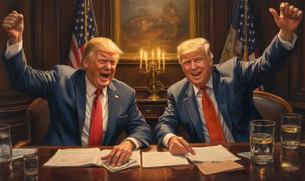 trump brothers defi deal celebration