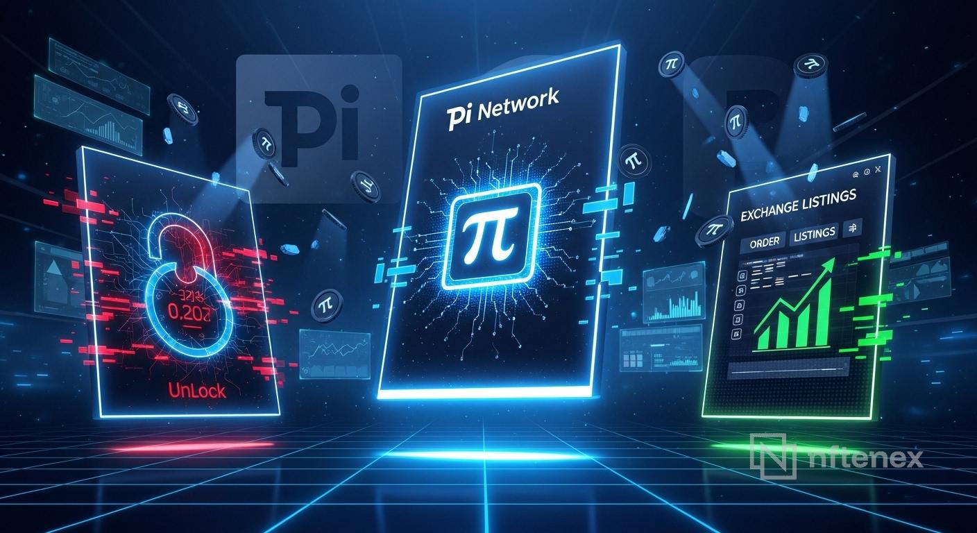 Pi Network steadies near support as unlocks listings eyed