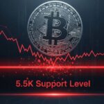 bitcoin btc 65500 support level price analysis thumbnail