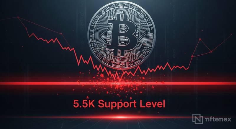 bitcoin btc 65500 support level price analysis thumbnail