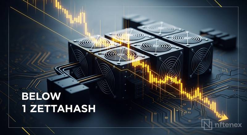 bitcoin hashrate below 1 zettahash miner revenue thins thumbnail