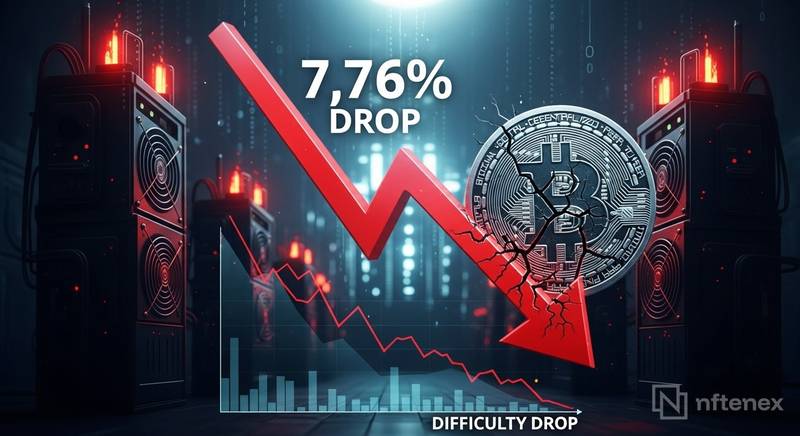 bitcoin mining difficulty drops 7 76 hashprice struggles miners thumbnail