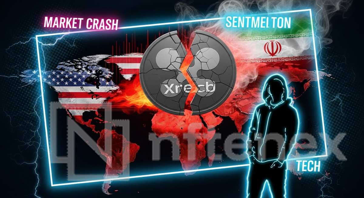 XRP price chart showing 35% decline from $2.40 to $1.37 amid US-Iran war in 2026