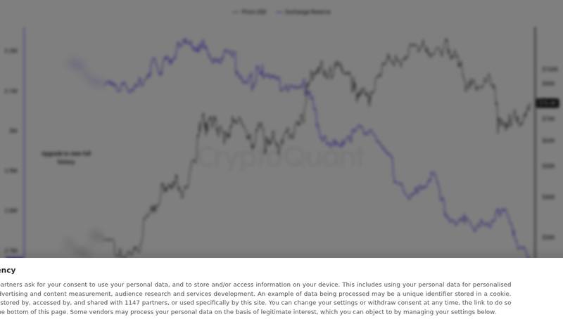 CryptoQuant exchange reserve chart for KelpDAO Hack Spurs DeFi Liquidity Crunch, CryptoQuant Says