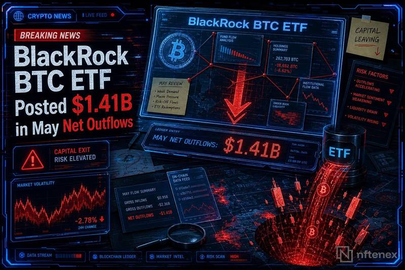 blackrock btc etf posted 1 41 billion net outflows in may thumbnail
