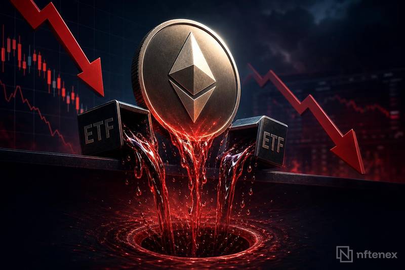 ethereum etfs post outflows every trading day of the week thumbnail