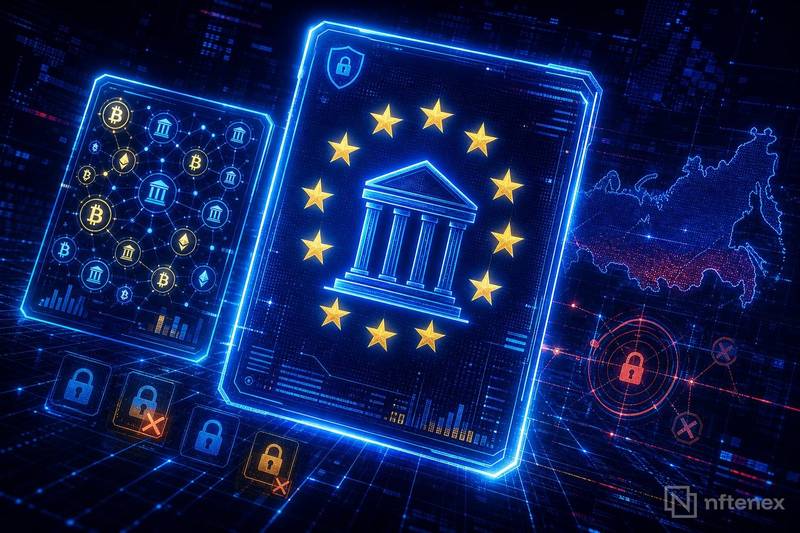 EU targets 14 crypto operators and 94 banks in Russia sanctions package