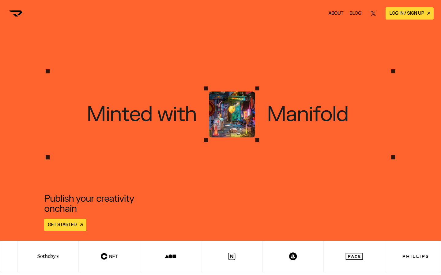 Manifold creator minting platform homepage 2026
