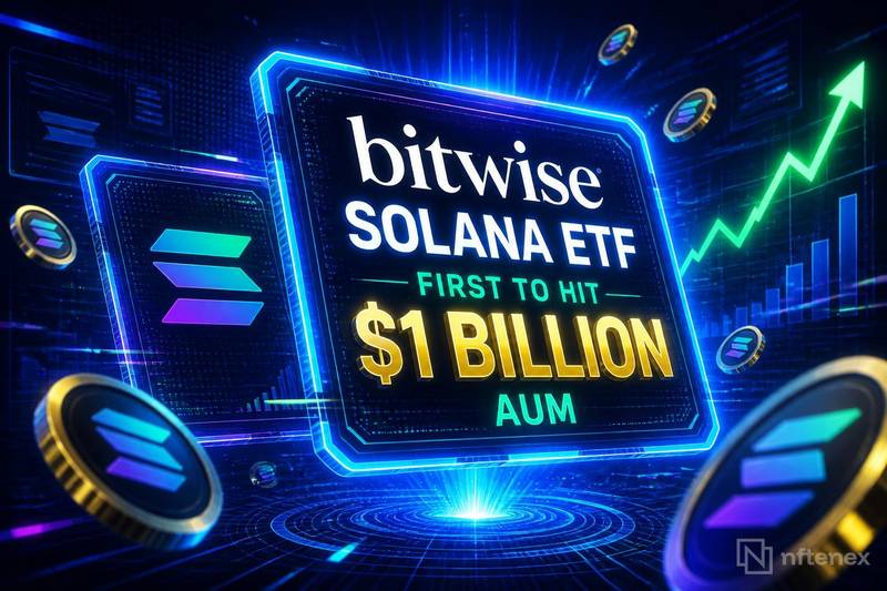 Bitwise Solana ETF First to Hit $1 Billion AUM