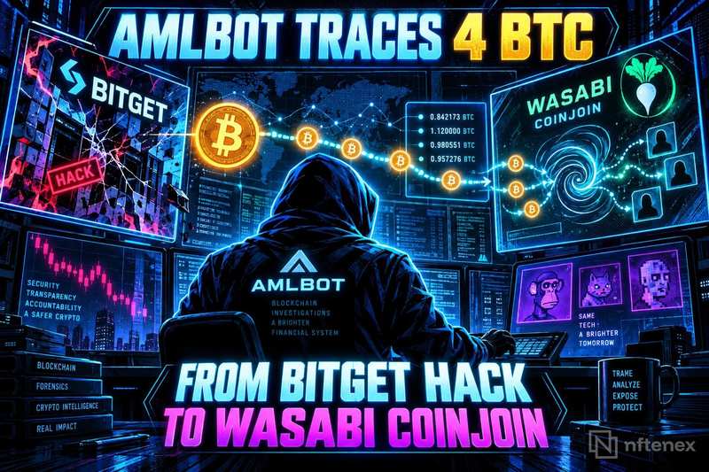 AMLBot Traces 4 BTC From Bitget Hack to Wasabi CoinJoin