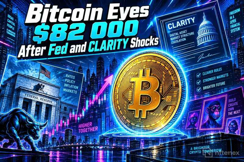Bitcoin Eyes $82,000 After Fed and CLARITY Shocks