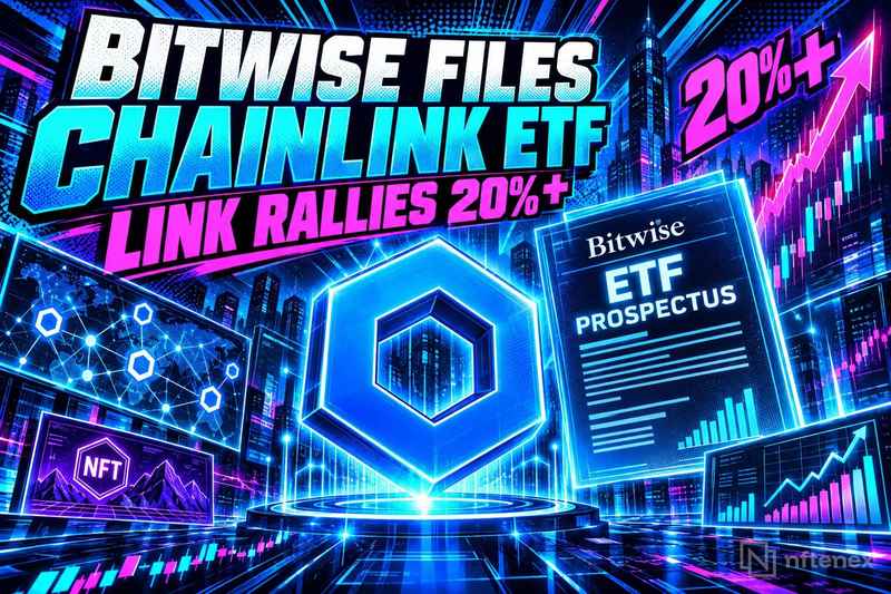 Bitwise Files Chainlink ETF Prospectus as LINK Rallies 20%+