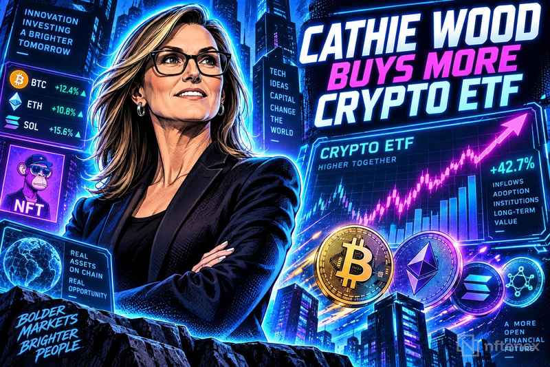 Cathie Wood Increases Stake in Surging Crypto ETF