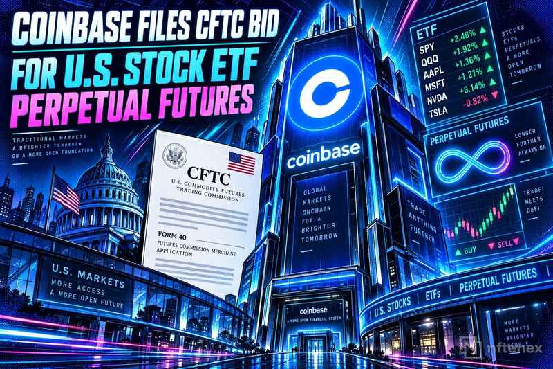 Coinbase Files CFTC Bid for U.S. Stock, ETF Perpetual Futures