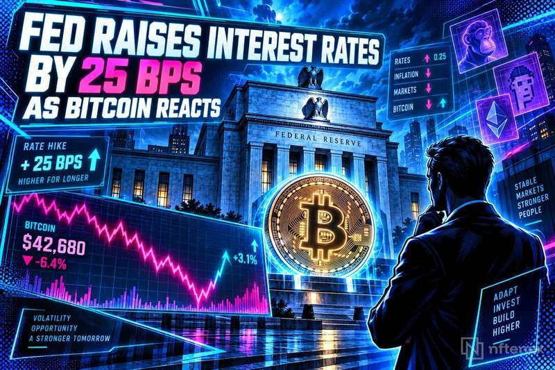 Fed Raises Interest Rates by 25 Bps as Bitcoin Reacts