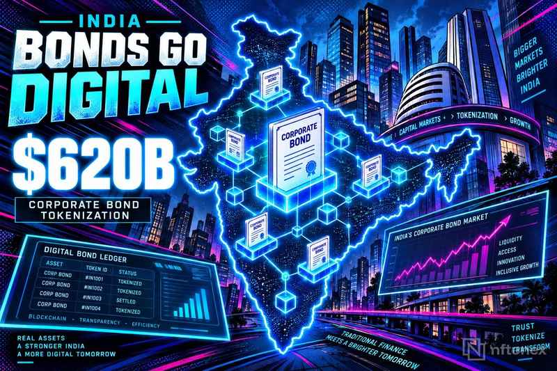 India Begins Tokenizing Its $620B Corporate Bond Market