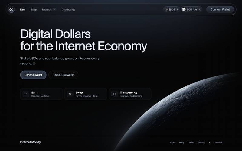 sUSDe begins earning yield immediately, the exchange rate increases o