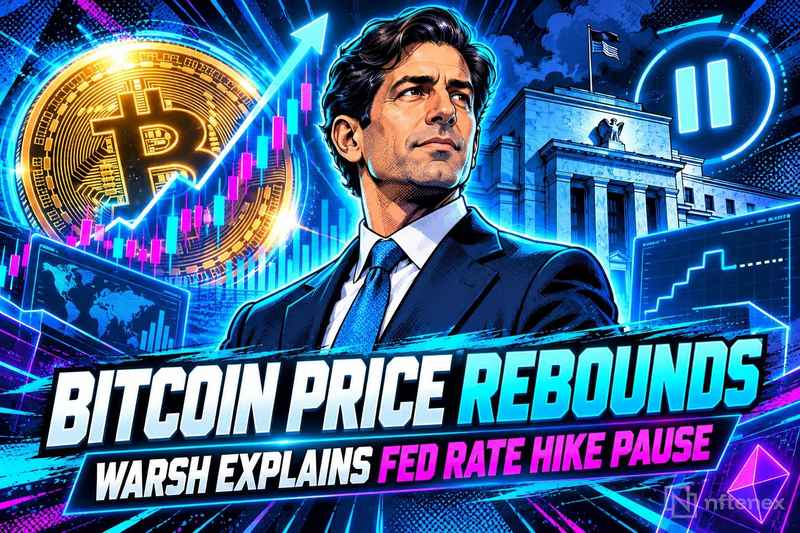 Bitcoin Price Rebounds as Warsh Explains Fed Rate-Hike Pause