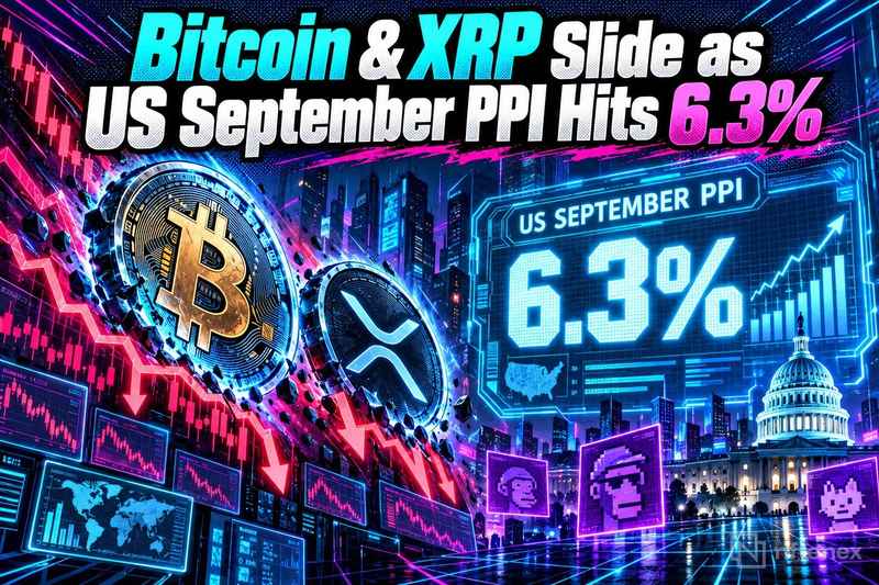 Bitcoin & XRP Slide as US September PPI Hits 6.3%
