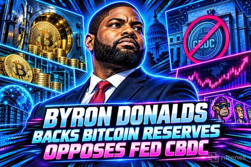 Byron Donalds Backs Bitcoin Reserves, Opposes Fed CBDC