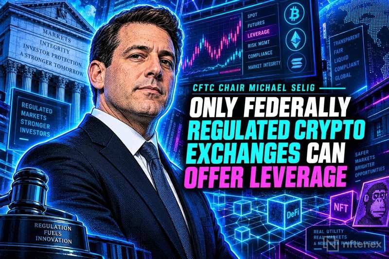CFTC Chair Michael Selig: Only Federally Regulated Crypto Exchanges Can Offer Leverage