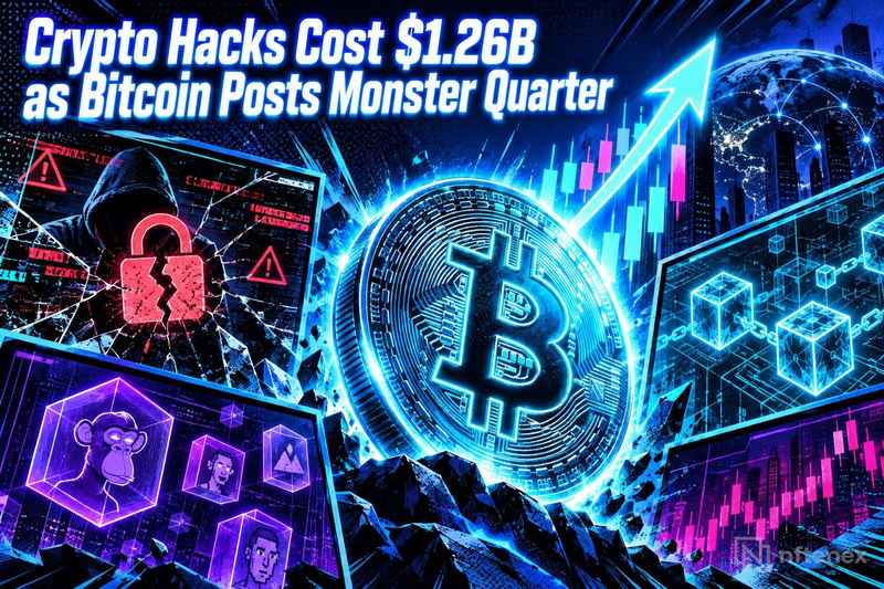 Crypto Hacks Cost $1.26B as Bitcoin Posts Monster Quarter