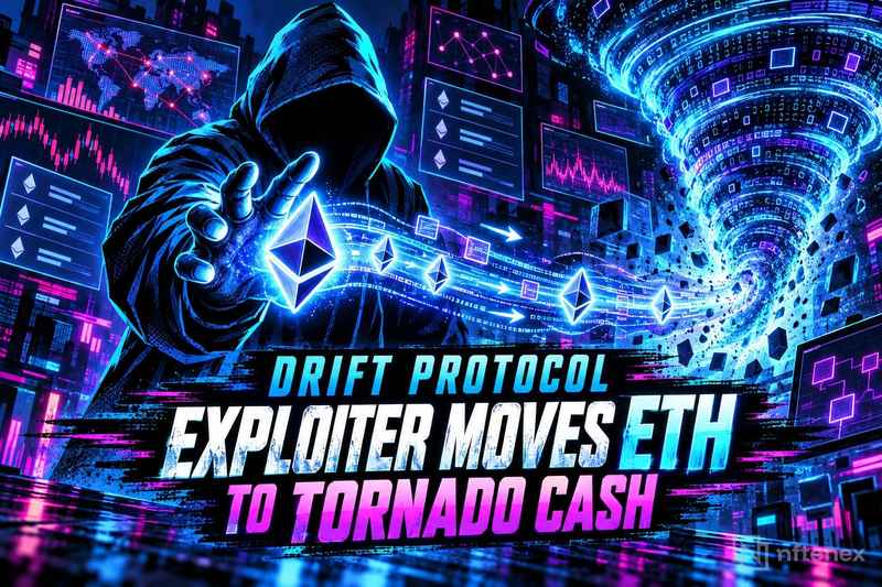 Drift Protocol Exploiter Moves ETH to Tornado Cash