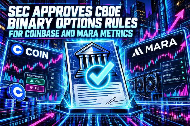 SEC Approves Cboe Binary Options Rules for Coinbase and MARA Metrics