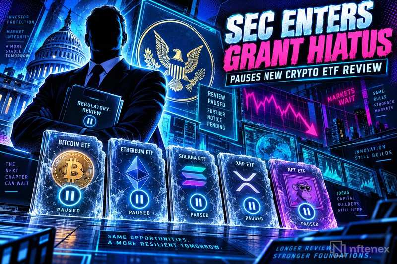 SEC Enters Grant Hiatus, Pauses New Crypto ETF Review