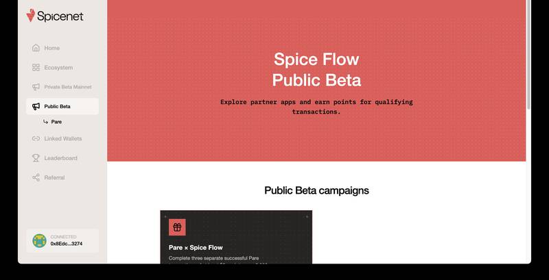 Spicenet Public Beta Campaigns