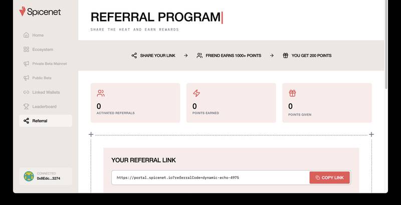 Spicenet Referral Program