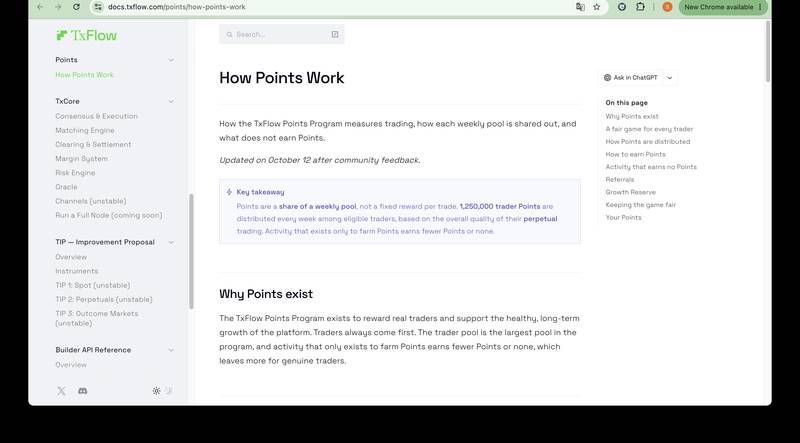 TxFlow Points Rules Documentation
